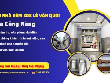 Bán Nhà Hẻm 308/31 Lê Văn Quới Bình Tân, 4 Lầu, Sổ Hồng Hoàn Công Ok